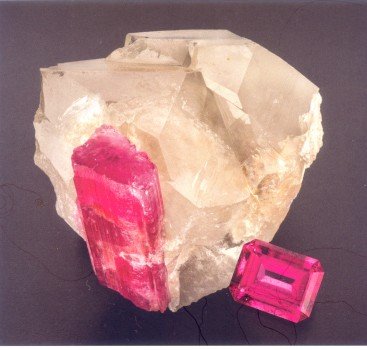 カリフォルニア・ヒマラヤ鉱山のトルマリン （Tourmaline from