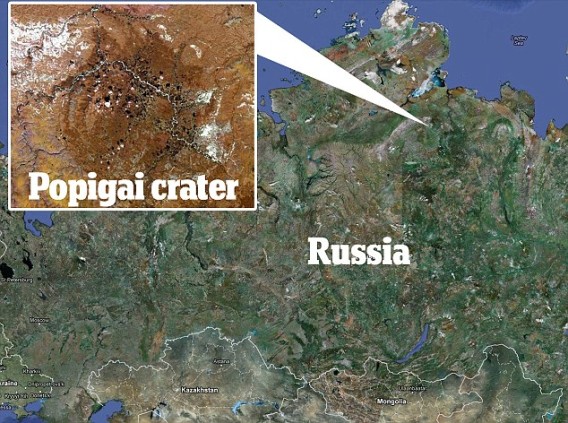 隕石孔のダイアモンド ロシア ポピガイ隕石孔のダイアモンド ダイアモンドが発見されたシベリア北部のポピガイ隕石孔 ２０カラット超の天然の宝石質ダイアモンド結晶 インターネットで隕石について調べていたところ 世界で4番目に大きいロシアの